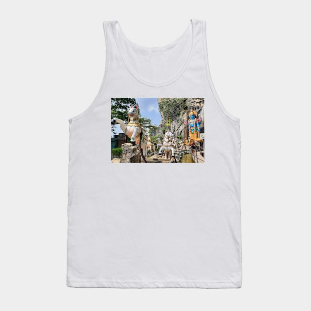 Hindu statue on horse carriage at Ramayana Cave Tank Top by kall3bu